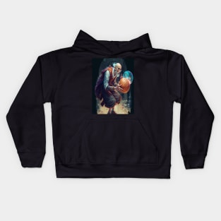 alchemist playing basketball Kids Hoodie